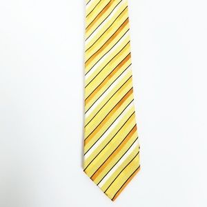 Ermenegildo  zegna yellow and mustard striped tie